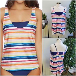 NWT Multicolor Swim Tank & Tube Top